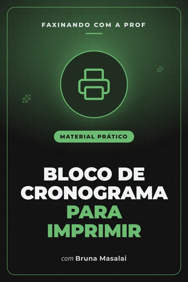 Bloco de Cronograma para Imprimir